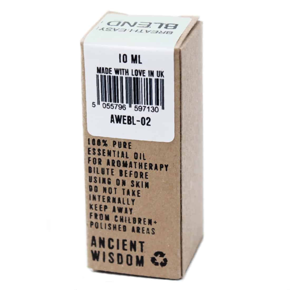 Ancient - 'BLEND' Breathe Easy Æterisk Olie 10 ml - Billede 3