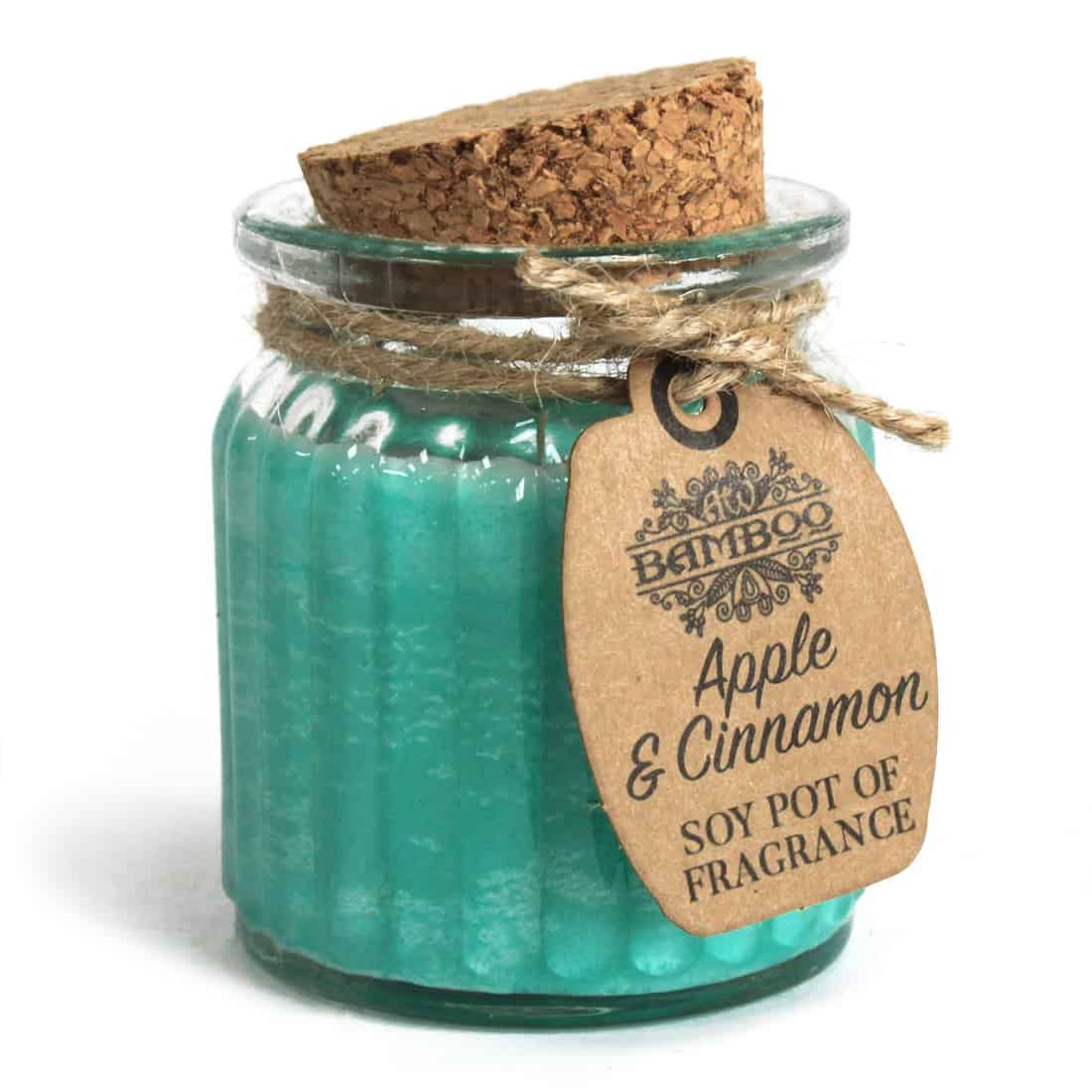 Bamboo - Æble & Kanel Soy Pot Duftlys