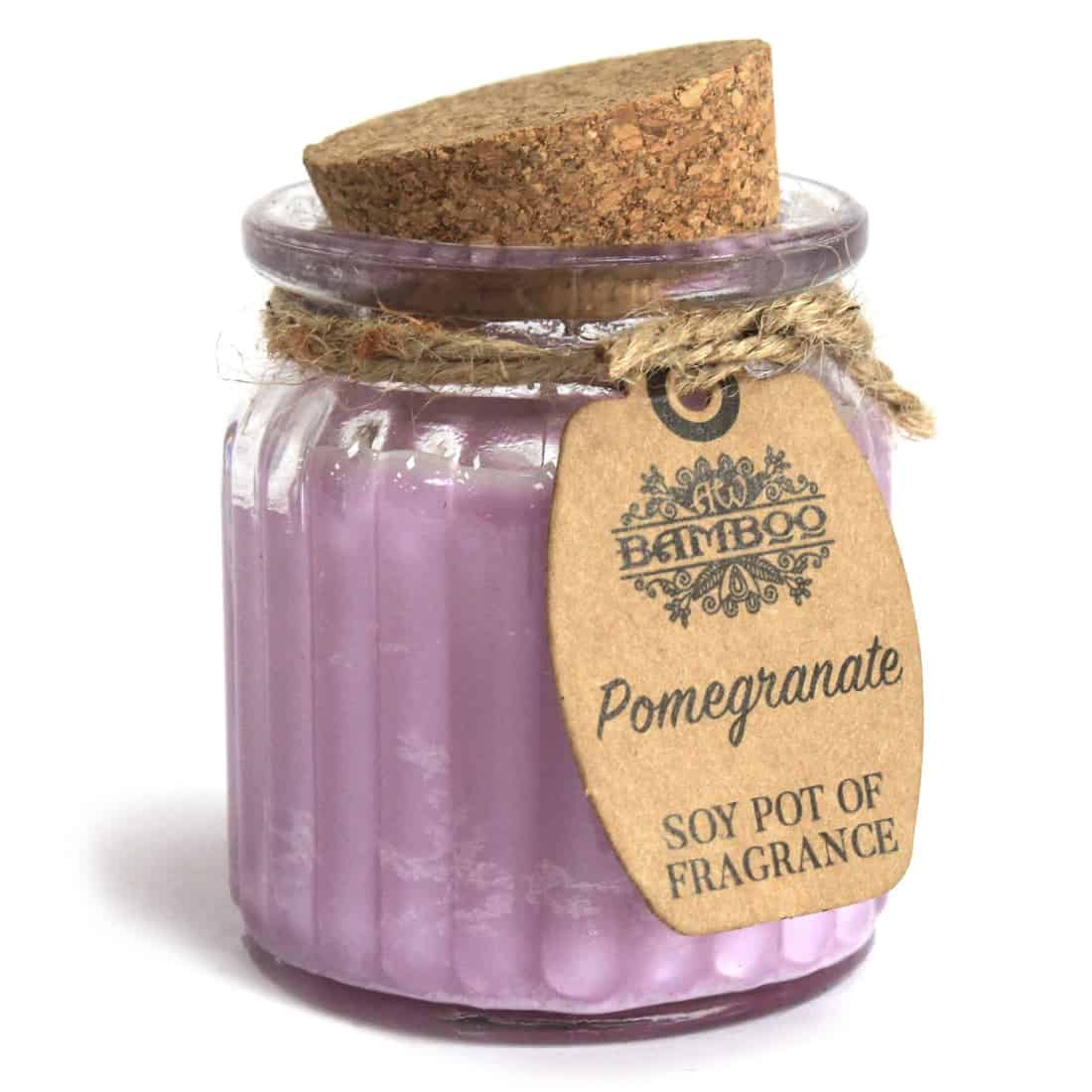 Bamboo - Granatæbler Soy Pot Duftlys