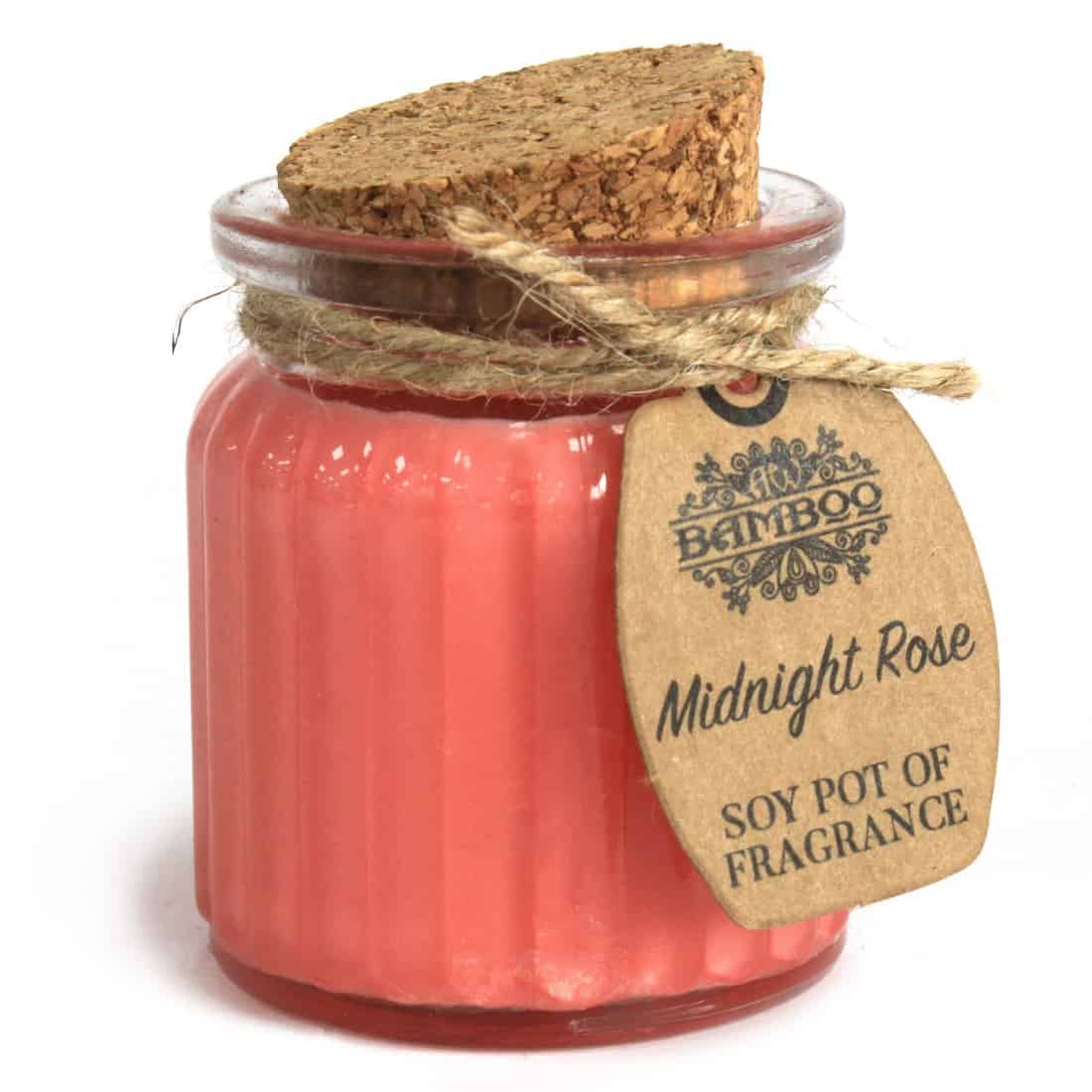 Bamboo - Rose Soy Pot Duftlys