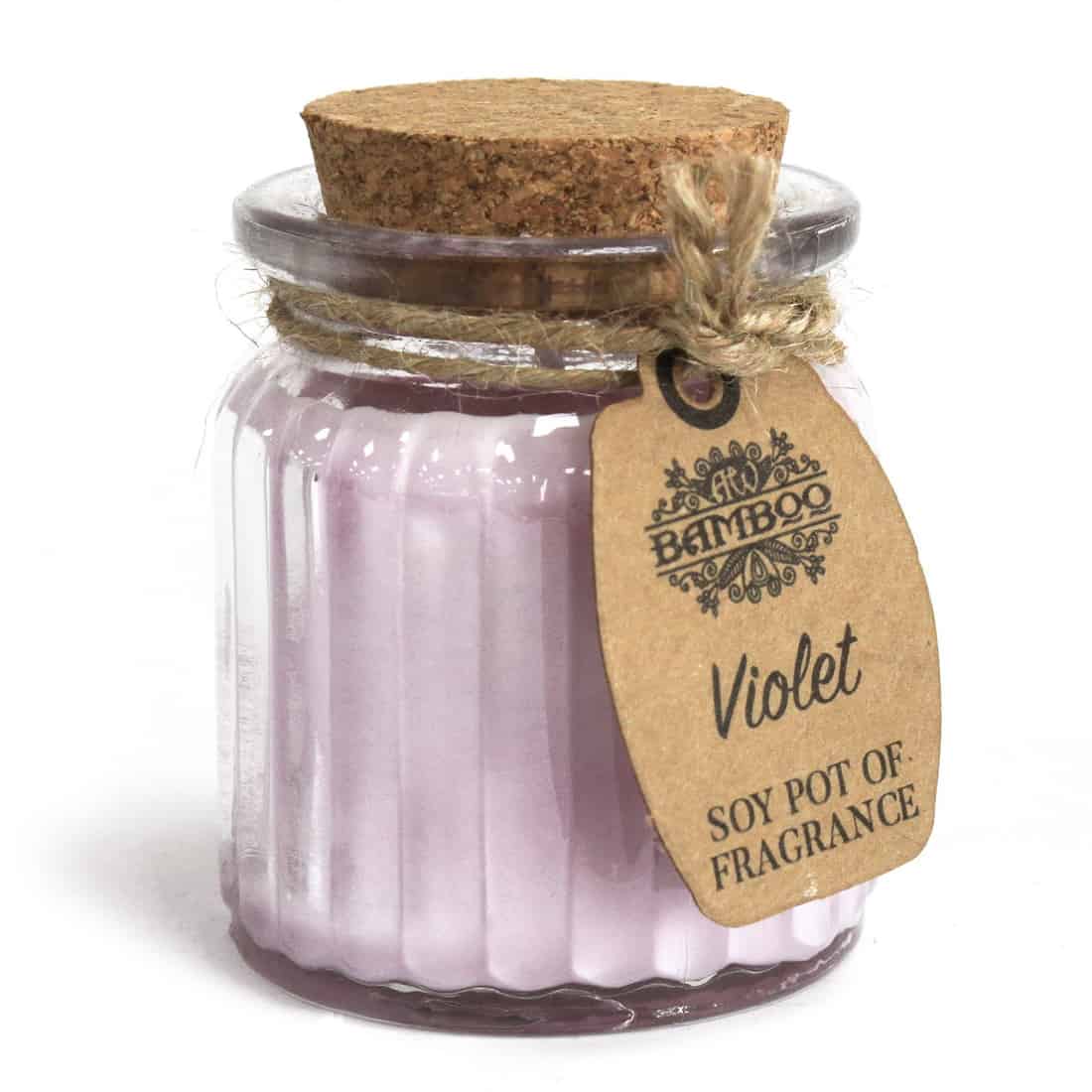 Bamboo - Violet Soy Pot Duftlys