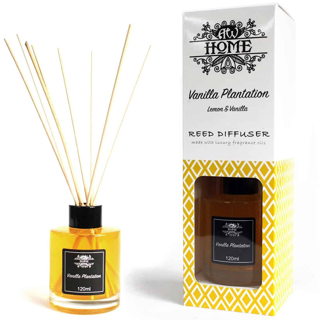 HOME - Duftpinde Citron & Vanilje 120 ml