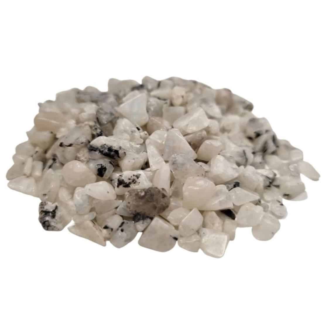 Regnbue Månesten - Ædelsten Chips 20 gram