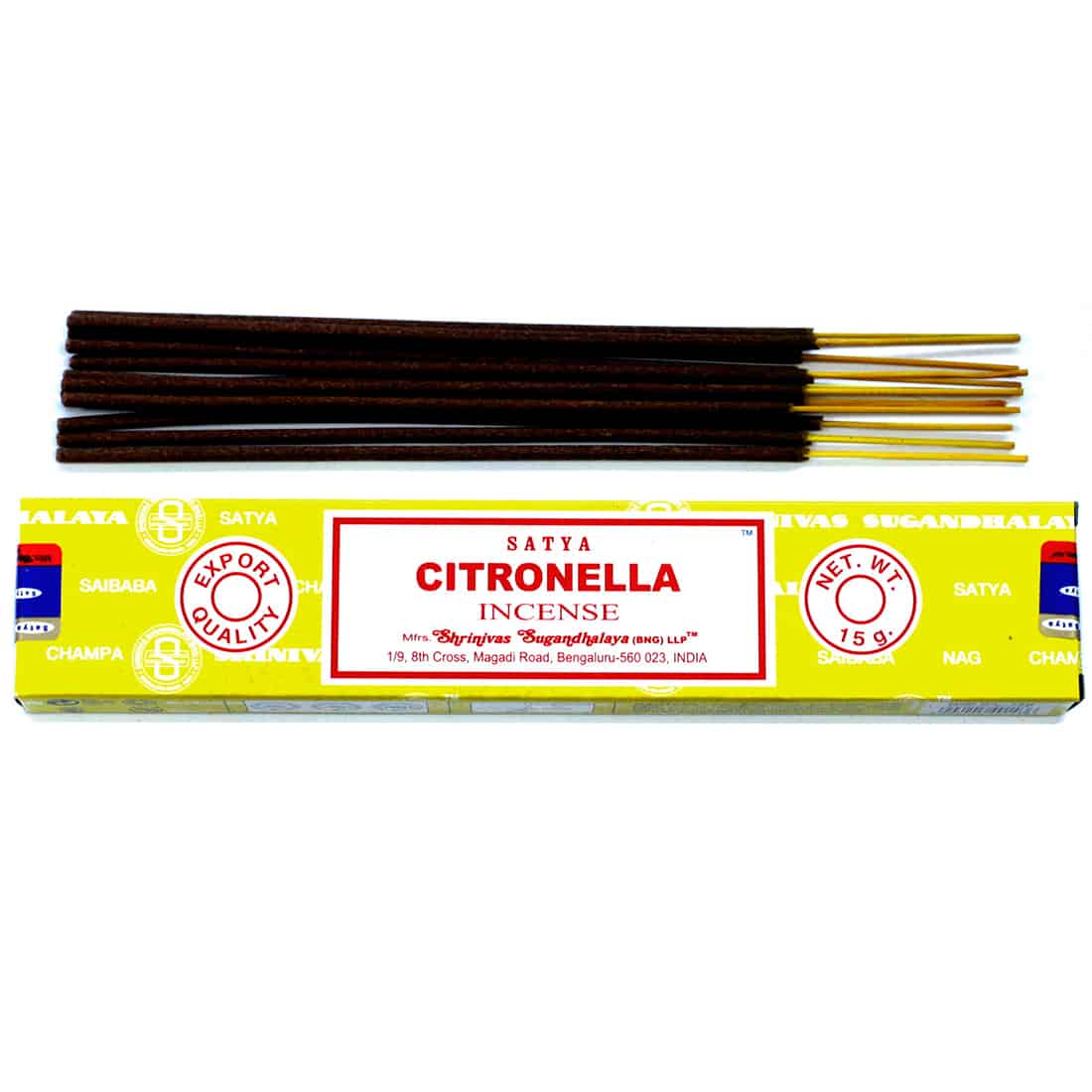 Satya - Citronella Røgelsespinde 15 gram