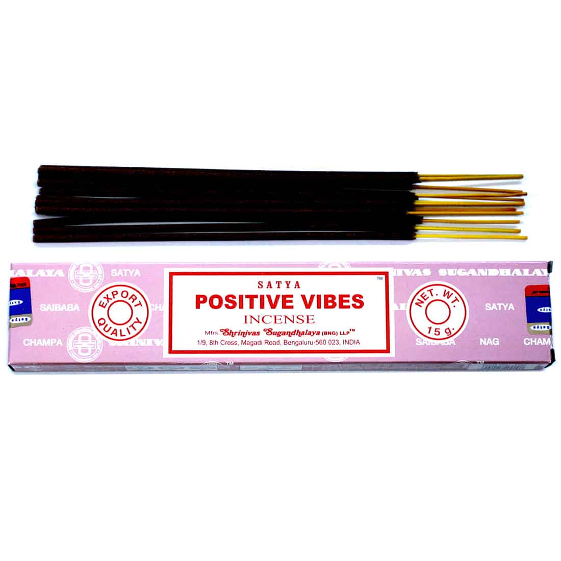 Satya - Positive Vibrationer Røgelsespinde 15 gram