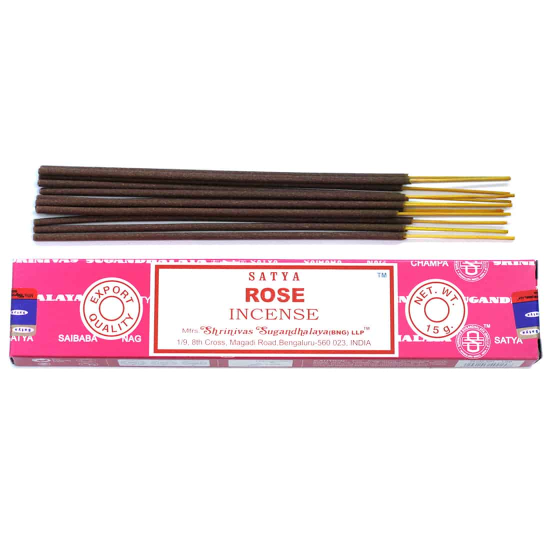 Satya - Rose Røgelsespinde 15 gram