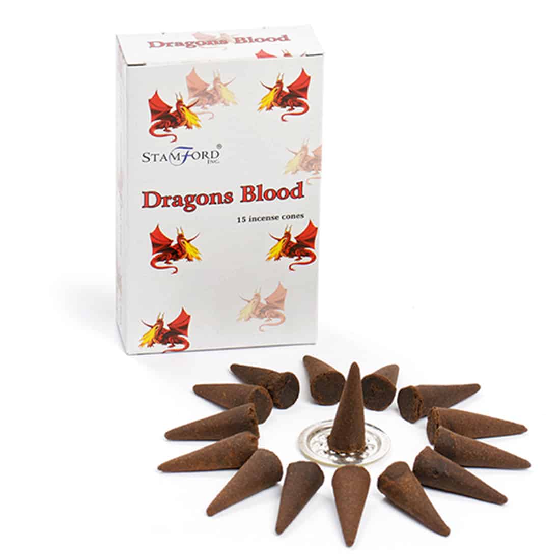 Stamford - Røgelse Kegler Drage Blod 15 stk