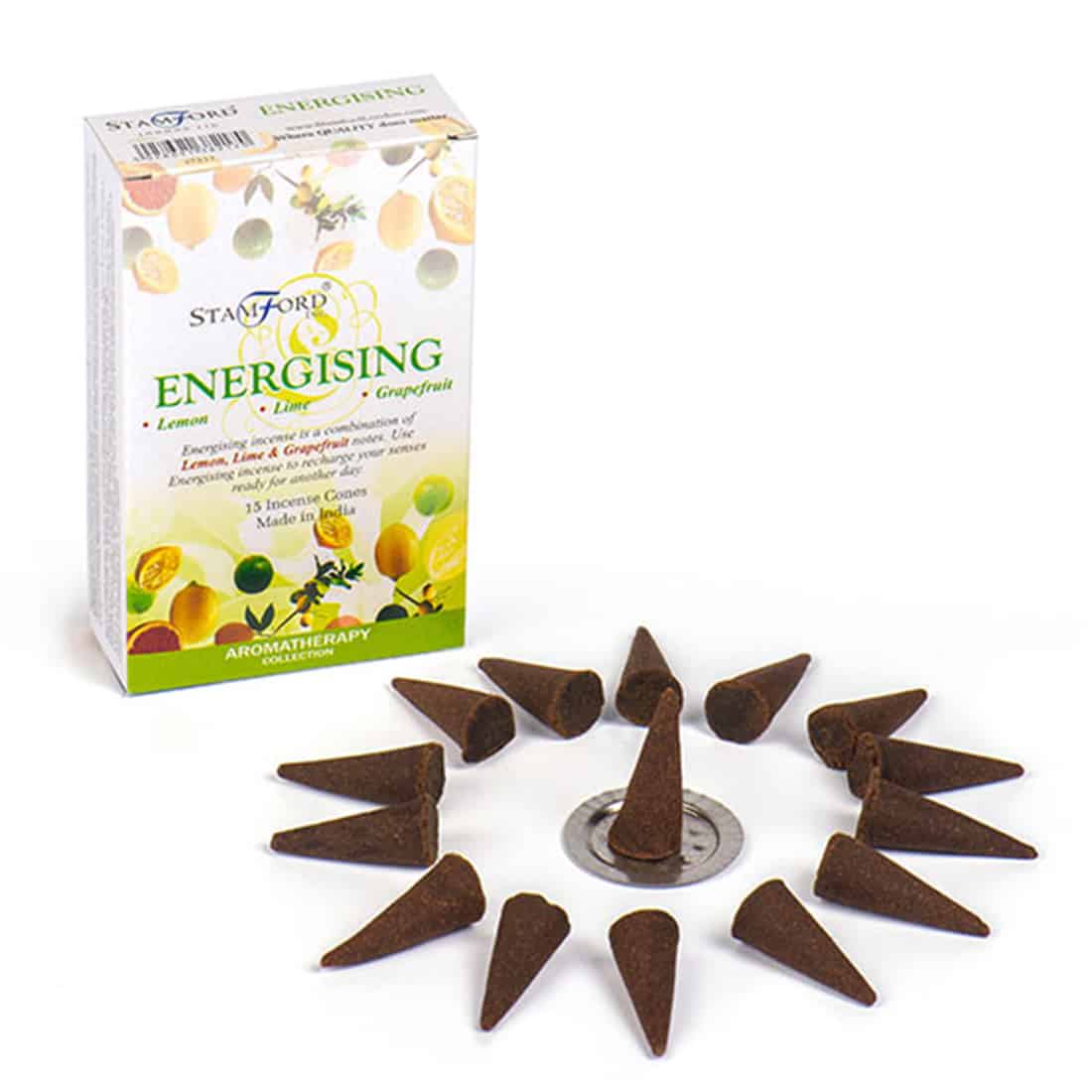 Stamford - Røgelse Kegler Energisk 15 stk