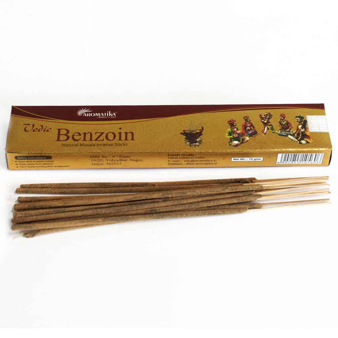 Vedic - Røgelsespinde Benzoin 12 stk